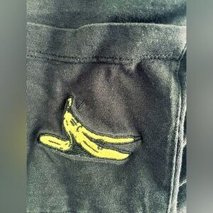 Zara Kids Black Banana Patch long sleeve shirt 13-14yr